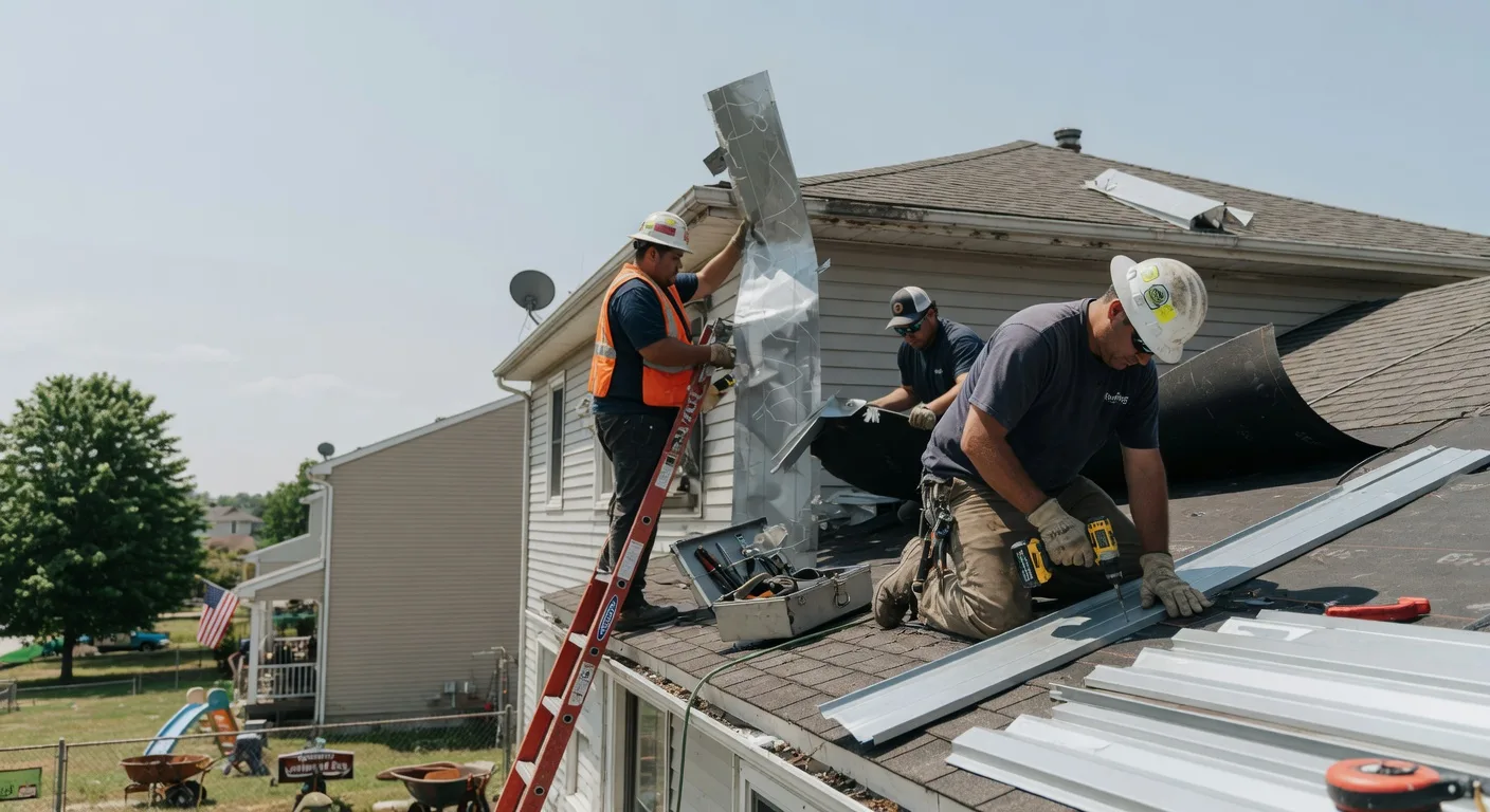 Storm Damage Metal Roof Repair in Gene Autry, OK